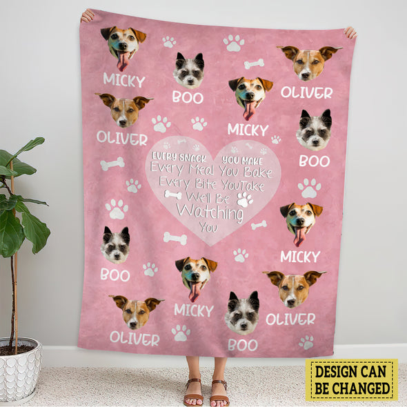 Personalized Gift For Dog Lovers, Upload Your Photo Blanket PP - AV1912222
