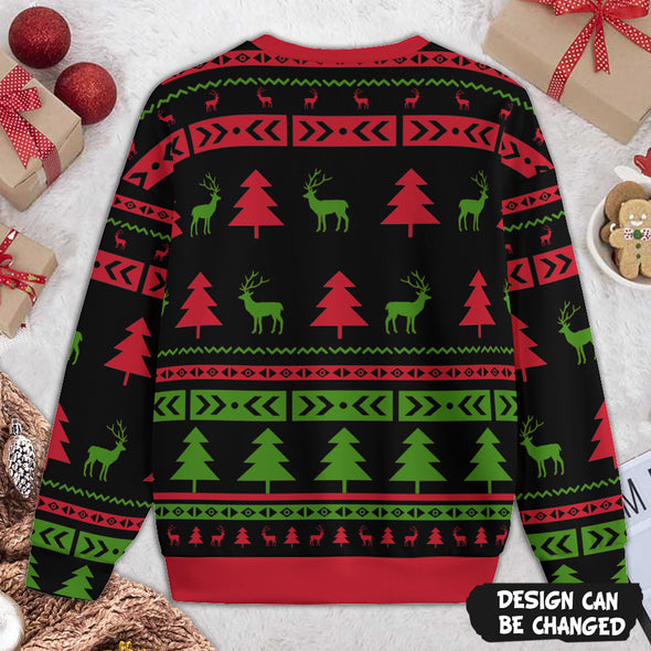 Personalized Gift For Couple Funny Santa Ugly Sweater PP - AV1111228