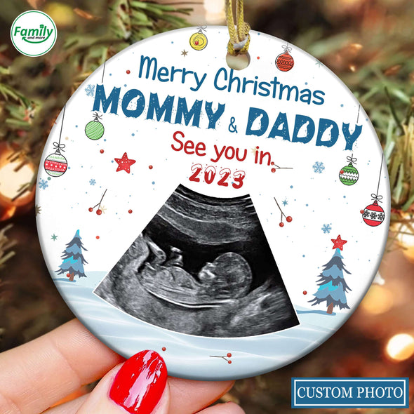 Personalized Gift For Future Mommy & Daddy See You In 2023 Ornament_PP_AV0811227