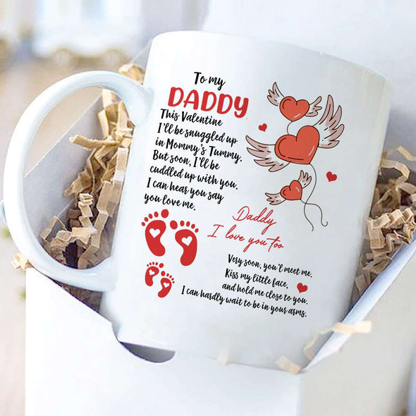 Personalized Gift For Daddy Very Soon You'l Meet Me Mug - PP - AV0612221