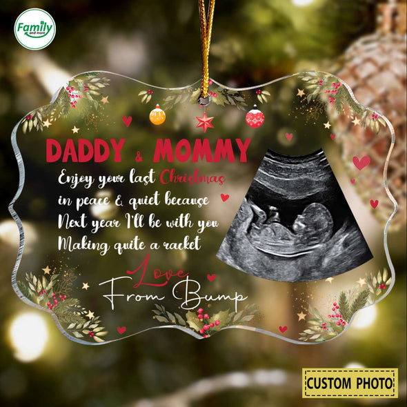 Personalized Gift For Future Mommy & Daddy Enjoy Your Last Christmas Ornament-PP-AV1111222