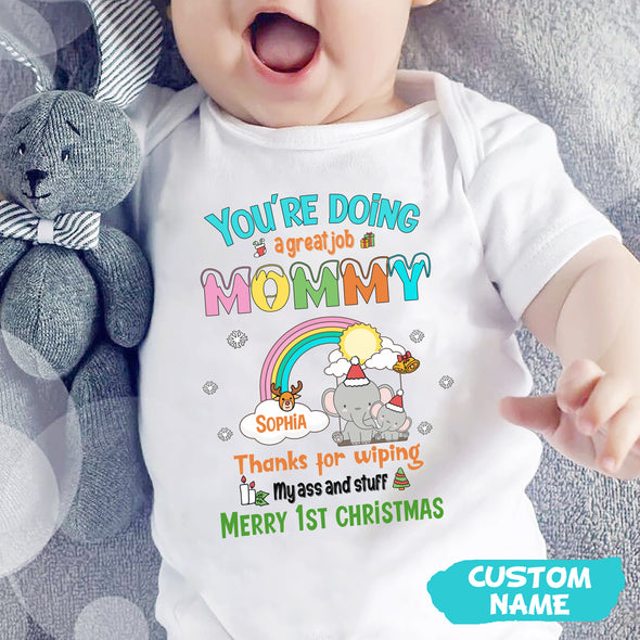 Personalized Gift For Mommy You Are Doing A Great Job Baby Onesie - PP - AV0811223
