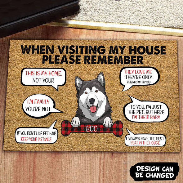 Personalized Gift For Dog And Cat Lover This Is My Home Not Your Doormat - PP - AV2811225
