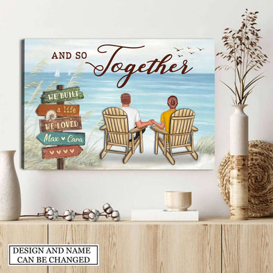 Gift For Couple And So Together Framed Canvas - PP - AV2807222