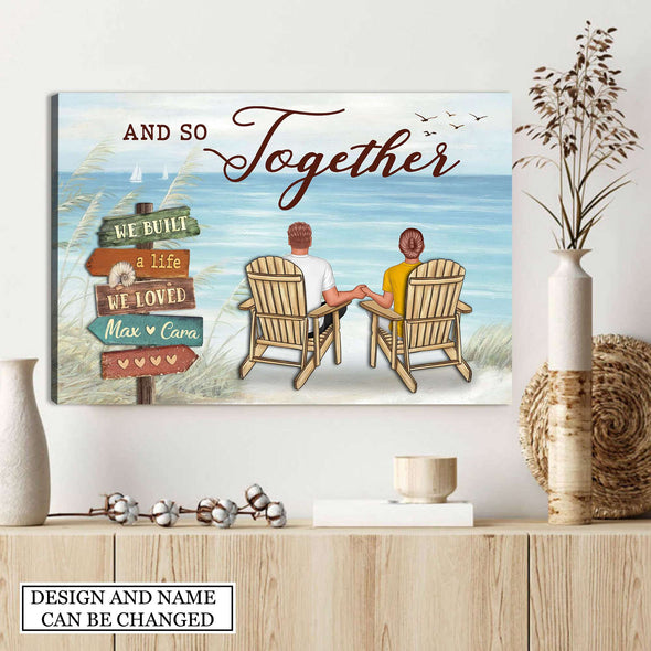 Gift For Couple And So Together Framed Canvas - PP - AV2807222