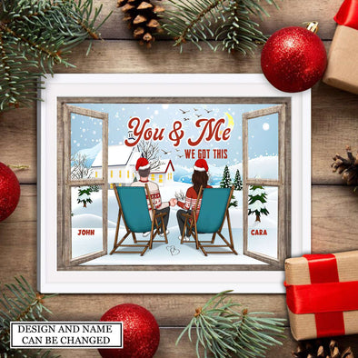 Personalized Gift For Couple You And Me We Got This Christmas Canvas PP - AV0310221