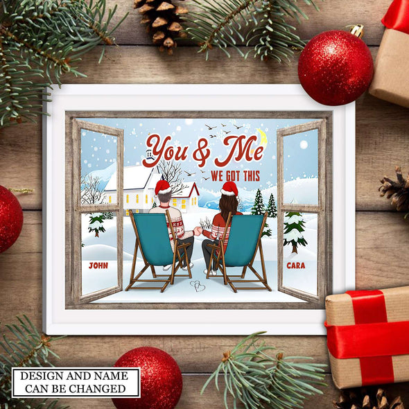 Personalized Gift For Couple You And Me We Got This Christmas Canvas PP - AV0310221