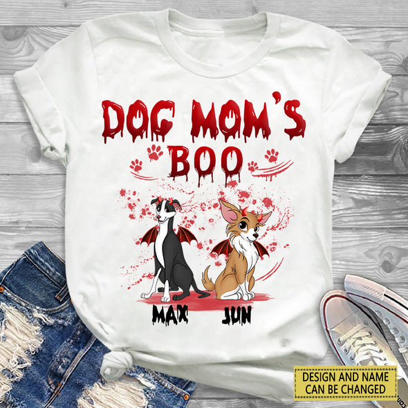 Gift For Dog Lover Dog Mom's Boo Halloween T-Shirt - NT - AV1908222