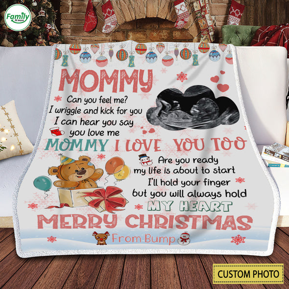Personalized Gift For Future Mommy I Can Hear You Say You Love Me Blanket - PP - AV1110221