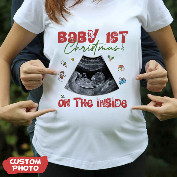 Personalized Gift For Future Mommy Baby's First Christmas T-shirt, Hoodie, Sweatshirt-PP-AV1511222
