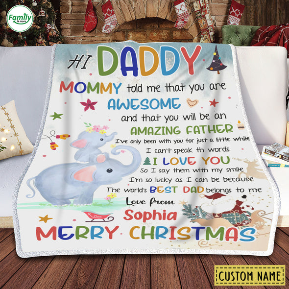 Gift For Daddy Amazing Father Blanket - PP - AV2211225