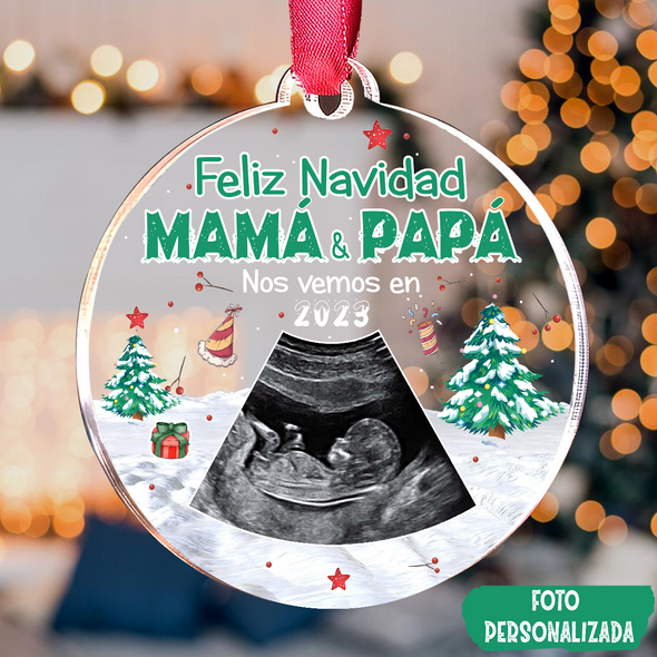 Regalo Para Mamá y Papá Nos Vemos En 2023 Ornament PP - AV1511226