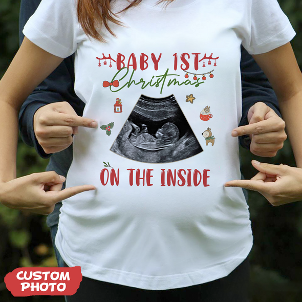 Personalized Gift For Future Mommy Baby's First Christmas T-shirt, Hoodie, Sweatshirt-PP-AV1511223