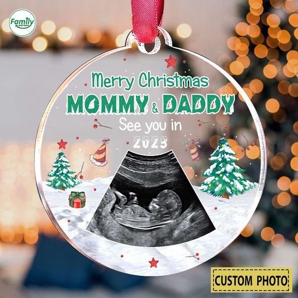 Personalized Gift For Future Mommy & Daddy See You In 2023 Ornament_PP_AV0811226