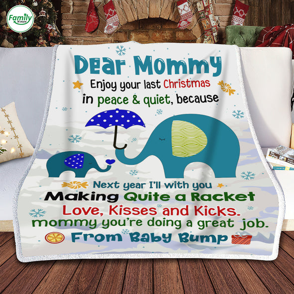 Gift For Mommy Next Year I'll With You Blanket - PP - AV2710221