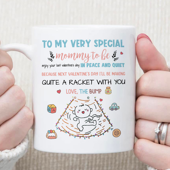 Personalized Gift For Future Mommy Happy Valentine's Day Mug - PP_AV211225