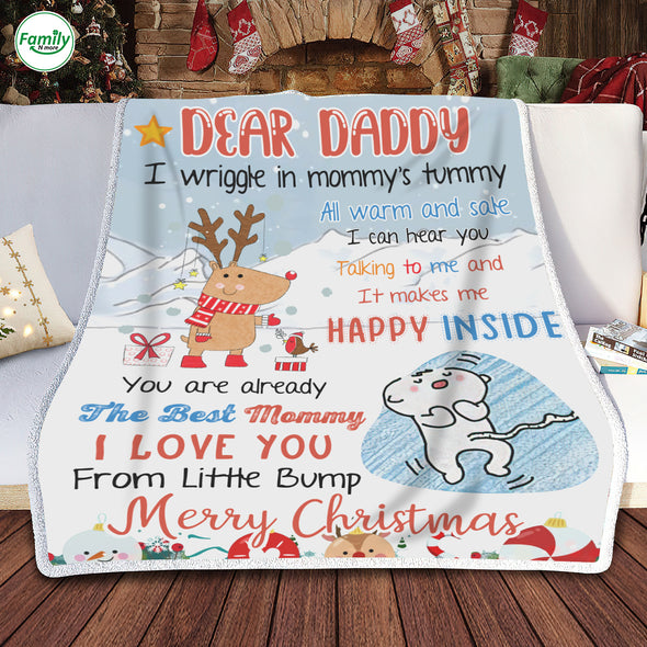 Gift For Future Daddy I Love You Too Blanket - PP - AV2111223