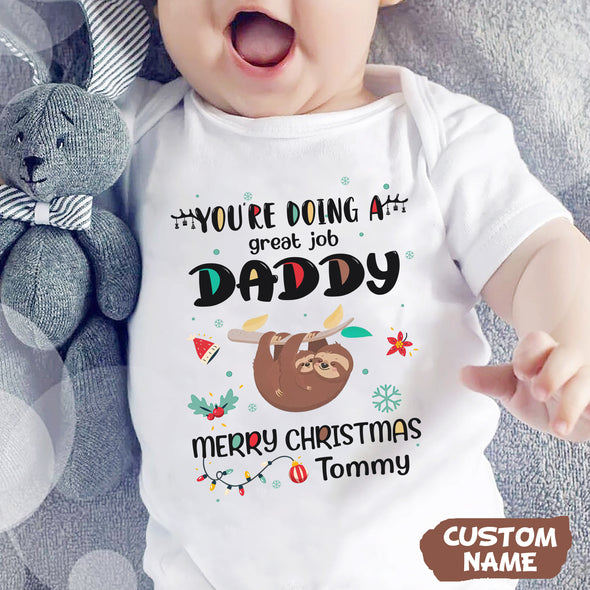 Personalized Gift For Daddy You're Doing A Great Job Baby Onesie - PP-AV2411222