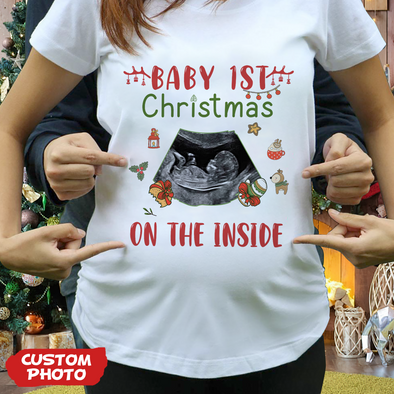 Personalized Gift For Future Mommy Baby 1st Christmas T-shirt, Hoodie, Sweatshirt PP-AV1711224