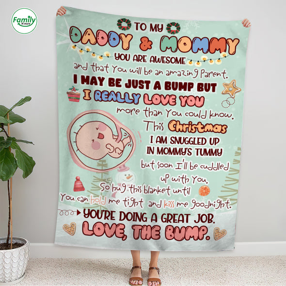 Gift For Future Daddy & Mommy I Can't Wait To Meet You Blanket - NT - AV1509221
