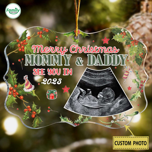 Personalized Gift For Future Mommy & Daddy See You In 2023 Ornament-PP-AV1411223