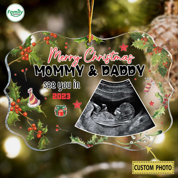 Personalized Gift For Future Mommy & Daddy See You In 2023 Ornament-PP-AV1411221