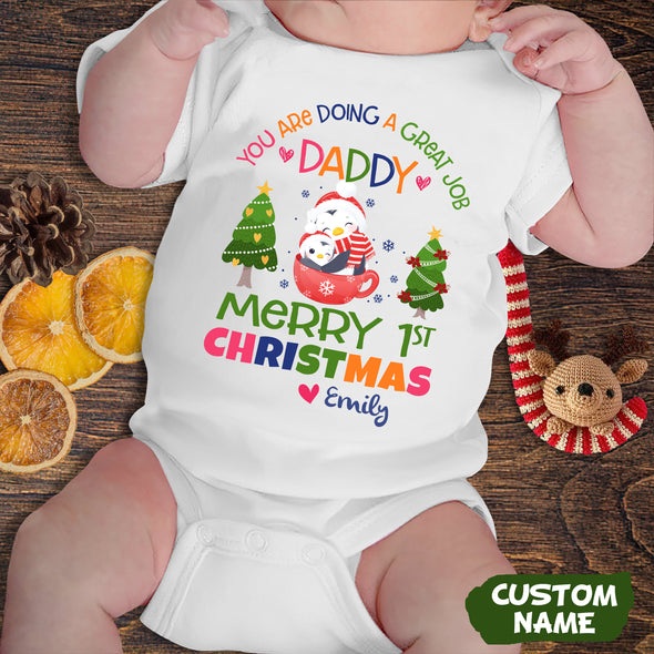 Personalized Gift For Daddy You're Doing A Great Job Baby Onesie - PP-AV2411226