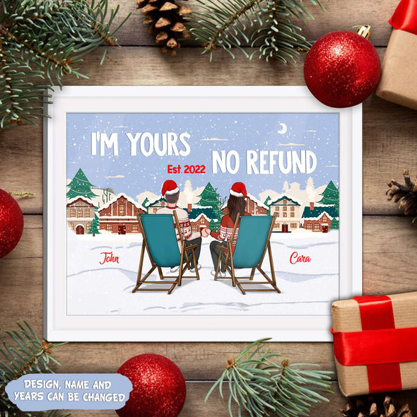 Personalized Gift For Couple I'm Yours No Refund Canvas PP - AV1011221