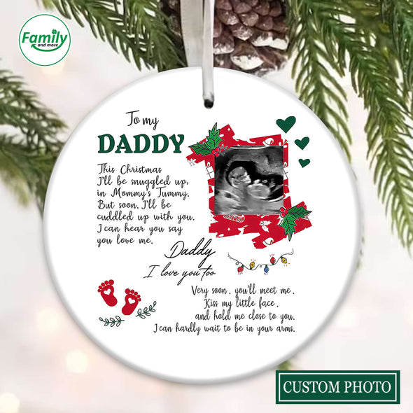 Personalized Gift For Future Daddy I Love You Too Ornament PP - AV1410221