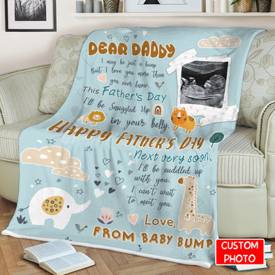 Personalized Gift For Future Daddy Happy Father's Day Blanket - NT - AV0508222