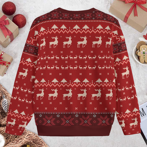 Personalized Gift For Couple Funny Santa Ugly Sweater PP - AV15112210