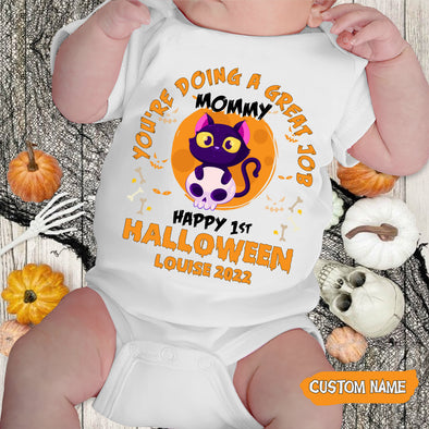 Personalized Gift For Mommy Happy 1st Halloween Onesie - AD-AV2609222