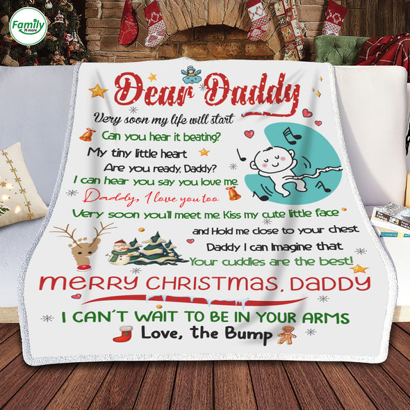 Gift For Daddy I Can't Wait To Be In Your Arms Blanket - PP - AV2311224