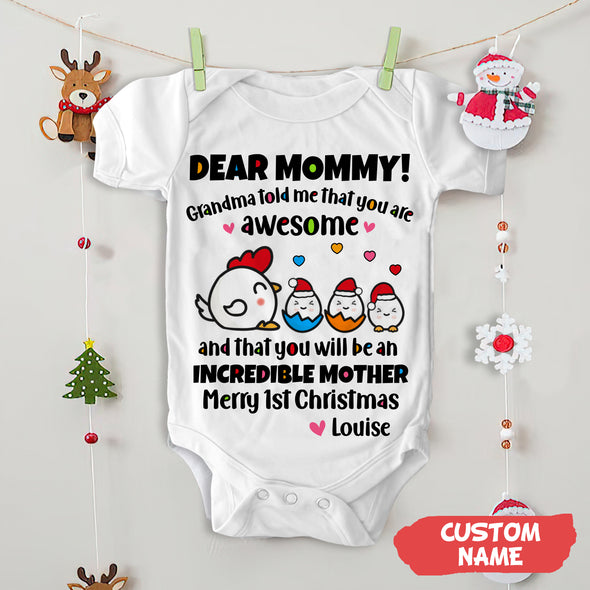 Personalized Gift For Mommy You Are Doing A Great Job Baby Onesie PP - AV03112213