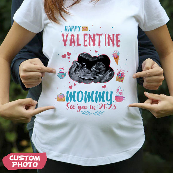 Gift For Future Mommy Happy Valentine T-shirt, Hoodie, Sweatshirt PP-AV0712221