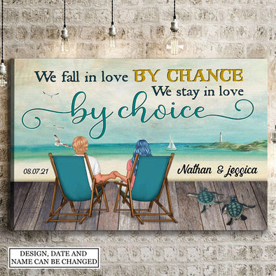 Gift For Couple We Stay In Love By Choice Framed Canvas PP - AV1607222
