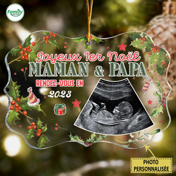 Cadeau Personnalisé Pour Maman & Papa Rendez-vous en 2023 Ornament PP-AV1411224