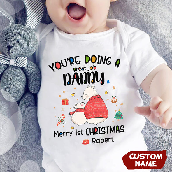 Personalized Gift For Daddy You're Doing A Great Job Baby Onesie - PP-AV2411223