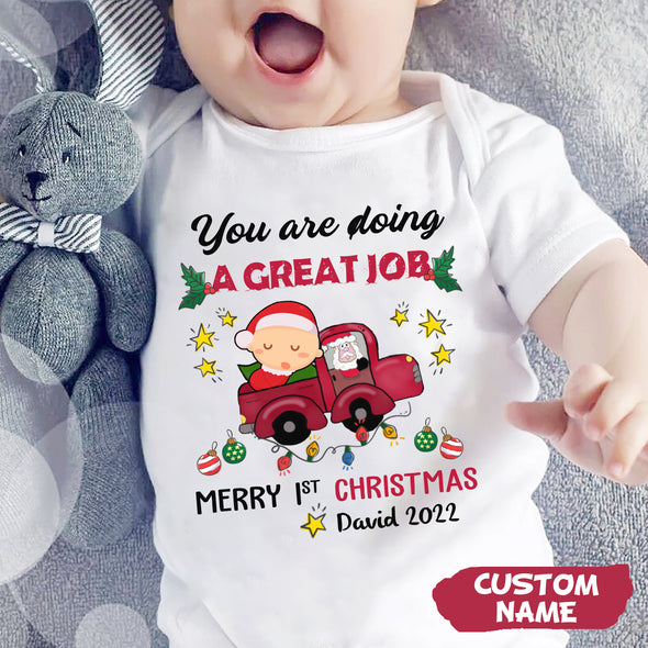 Gift For Future Daddy Or Mommy You're Doing A Great Job Baby Onesie - PP -AV0911225