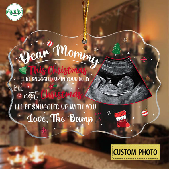 Personalized Gift For Future Mommy Next Christmas I'll Be Cuddle Up With You Ornament-PP-AV1810222