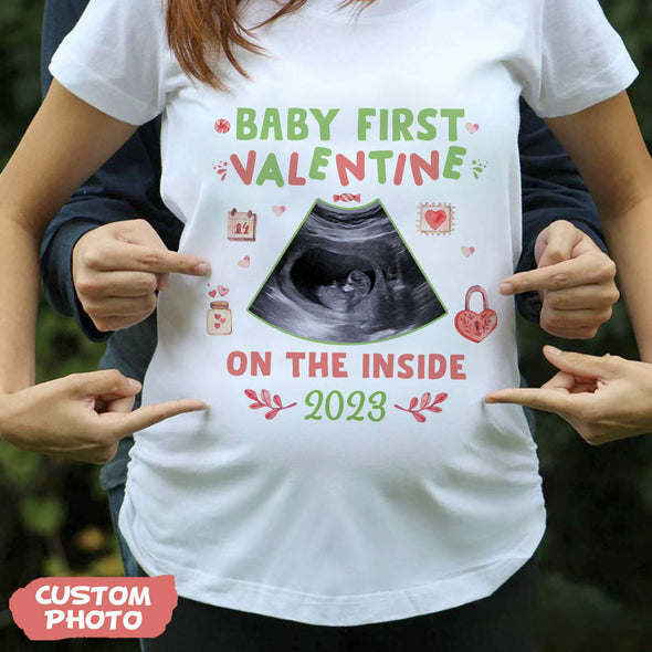 Gift For Future Mommy Baby First Valentine T-shirt, Hoodie, Sweatshirt PP-AV0712222