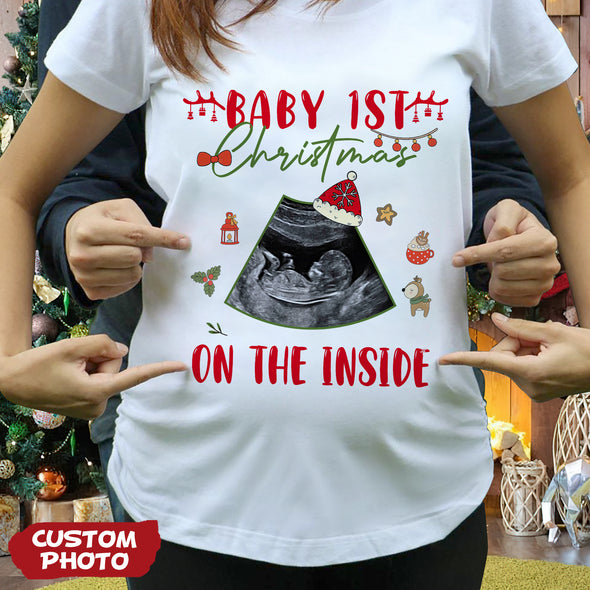 Personalized Gift For Future Mommy Baby 1ST Christmas T-shirt, Hoodie, Sweatshirt PP-AV2811224