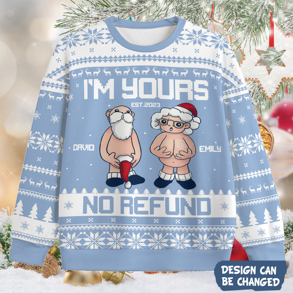 Personalized Gift For Couple Funny Santa Ugly Sweater PP - AV1611221