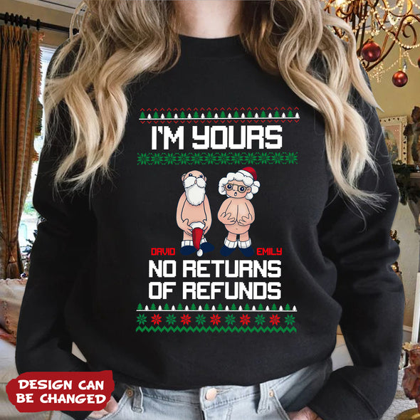 Personalized Gift For Couple No Returns Or Refunds Hoodie, Sweatshirt - PP - AV24112210