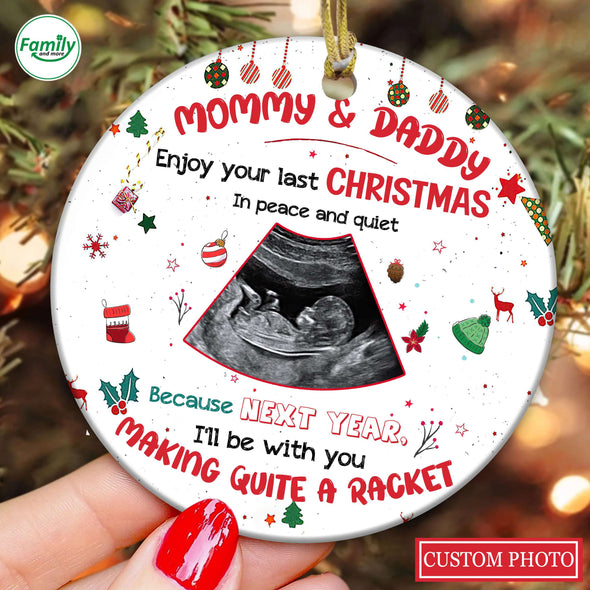 Personalized Gift For Future Mommy & Daddy See You In 2023 Ornament PP - AV0911227