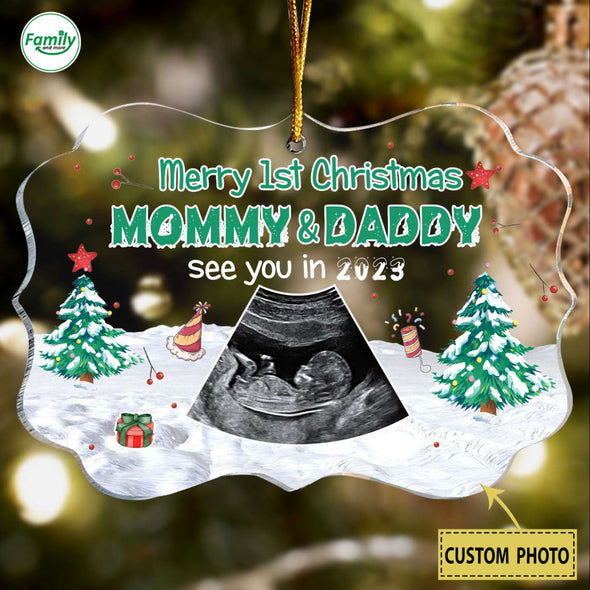 Personalized Gift For Future Mommy & Daddy See You In 2023 Ornament-PP-AV1411226