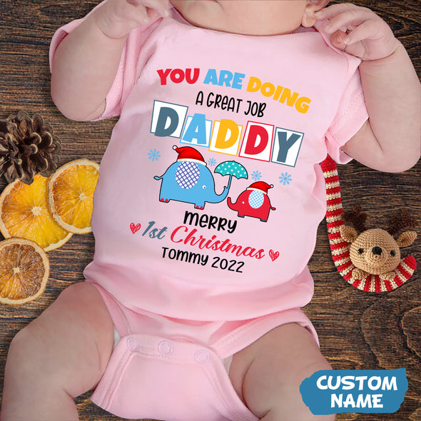 Personalized Gift For Daddy You Are Doing A Great Job Baby Onesie - PP - AV2411228