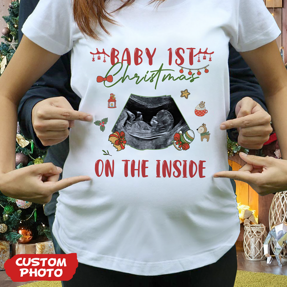 Personalized Gift For Future Mommy Baby 1st Christmas T-shirt, Hoodie, Sweatshirt PP-AV1711222