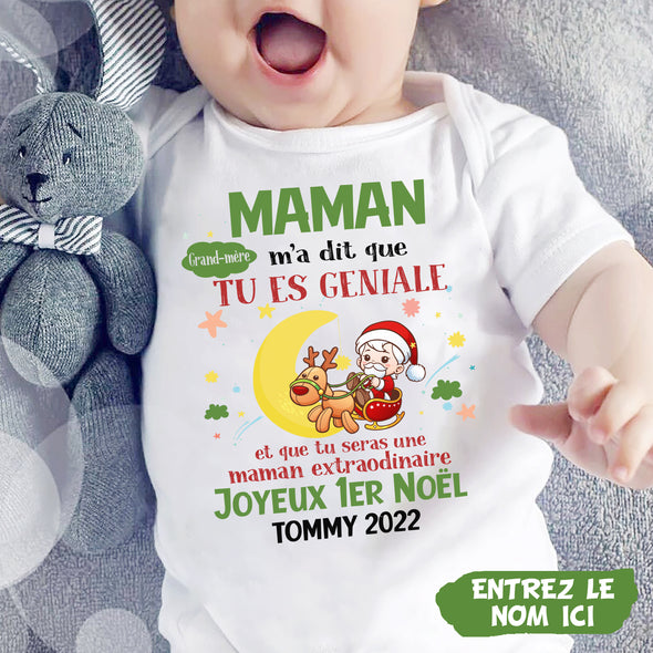 Cadeau Personnalisé Pour Maman Baby Onesie - PP - AV08112217