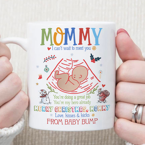 Gift For Future Mommy I Can't Wait To Meet You Mug - PP - AV0812221